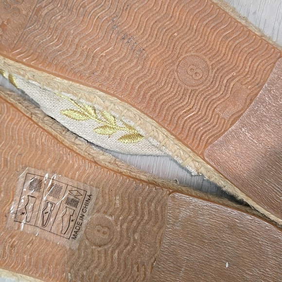 Soludos By Anthropologie Women Espadrille Boho Hobo Mule Shoes Flats Sz 8 - Picture 11 of 11